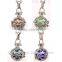 FN3164 Fashion jewelry peace sign necklace charm necklace with belly ball