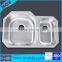 8153AL Double Jiangmen Undermount Vessel Stainless Steel Sink ss304 1.2mm