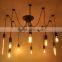 High Brightness 10 Arms Vintage Pendant Lamps Creative Edison Bulb Glass Pendant Light