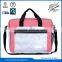 clear pvc hard plastic briefcases with front zipper pocket