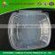 Transparent disposable 3-compartment takeaway plastic food containers,cheap plastic containers