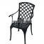 Hot sale! Die sand cast aluminum dining chair hotel lounge furniture outdoor furniture