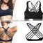 wholesale athletic wear yoga clothing manufacturers sexy cross strap back sports bra