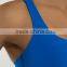 custom plain 86% nylon 14% spandex blue cheap wholesale bra