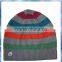 angora 4 color knit stripe hat for boys