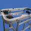 Flat top flexing chain conveyor for Food and Beverage
