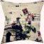 Custom Printed Colourful Printing Cotton Canvas Cushion Cover