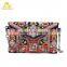 Ethnic embroidery clutch bag women envelope clutch bag evening bags with chain shoulder                        
                                                Quality Choice