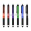 Novel double tips touch stylus ball pen with rubber grip, for gift use