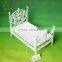 Lovely Miniature Dollhouse Furniture Biz White Iron Bed