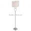 2017 hotel decorative Crystal floor lamp with linen shade good for inn decor high end