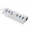 7 Ports Aluminum USB 3.0 Hub Portable Hub for Apple Macbook Pro Mac PC Laptop Transfer up 5Gbps