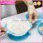 Spill Proof plastic baby bowl children dinnerware sets Bonus Fork and Spoon