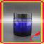 blue glass jar for glass skin care cream jar with cream jar glass