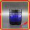 blue glass jar for glass skin care cream jar with cream jar glass