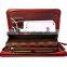 Black Leather Handbag with Power Bank