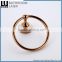 Novel Design Printing Lines Zinc Alloy Rose Gold Finishing Bathroom Accessories Wall Mounted Towe Ring