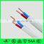 Hot selling PVC coated 2 cores 3 cores flexible ac power cord for electric wire