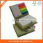 PET,memo pad,sticky notepad cmyk combined pad with paper holder