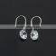 Fashion 925 Sterling Silver Rhinestone Glittering Hoop Earring !