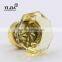 1 1/9 inch luxury bling yellow color glass knob for cabinets