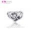 T088 Mexican Wedding 925 Sterling Silver Three Hollow out Hearts for engagement Women Charms Jewelry