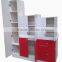 white lacquer round kitchen cabinet simple design