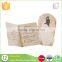 Hard cover fabric elegant pop up wedding invitations