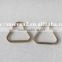 high quality 100% zinc alloy triangle textile garment metal buckles for wholesale