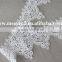 6 1/2cm polyester embroidery lace trim white lace trim decorative lace trim for wedding dress