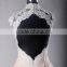 RSE703 High Neck Sexy Lace Floor Length Backless Blush Organza Cheap Pink Wedding Dresses