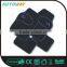 Colorful Waterproof And Dustproof Car Mats With Red Circle Line