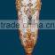 Elegant White Handicraft Ceramic Flower Receptacle With Lady Dancing
