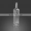 750ml New Design Embossed Clear Bottle, Flat Glass Vodka Bottle