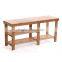 2 Tier Natural Bamboo Shoe Rack for Home Decoration