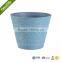 Antique Style Hand Carved Wholesale Price And High Quality Round Plastic Flower Pot For Garden Ornaments