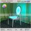 metal frame led glow ghost banquet chair