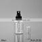 plastic 200ml spray bottle cylinder transparent 200ml spray bottle cosmetic package