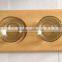 wooden beer paddle with glass cup, paddle, beer flight, glass cup tray