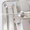 Stainless Steel Canteen Serving Tray /Dinner fast food plate with 4 compartments