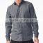 Men Fashion Button Down Kint Point Collar Casual Shirt