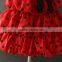 new arrival polyester wholesale designer girl kids clothing dottes red dress