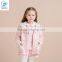 Embossed Flower Girls Boutique Clothes Kid Winter Hoodie Coat With Fleece Lining