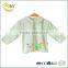 Summer and autumn green branded lotus leaf collar baby shirt