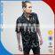 Printed short sleeve men's shirt Black summer style fashion casual shirt