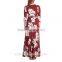 2017 OEM Hot Lady Sexy Floral Photo Maternity Nursing Wrap Dress