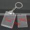 Custom W/Transparent Acrylic Picture Frames Key Chain For 43x28mm photo