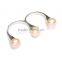 Wholesale jewelry freshwater pearl double finger ring designs