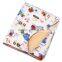 green elephant double layer fleece baby blanket