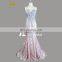 Hot Sale Sweetheart Cutout Neckline Stone Beaded Pink Sexy Mermaid Long Prom Dress